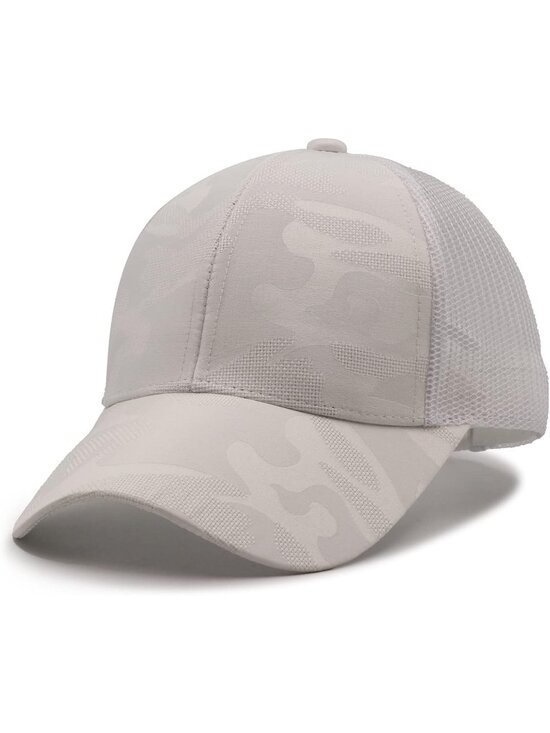 〽️Women\'s White High Ponytail Baseball Cap Trucker Bad Hair Day Adjustable main image 6